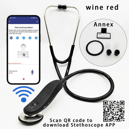 Premium Electronic Bluetooth Digital Stethoscope – Wireless & Intelligent