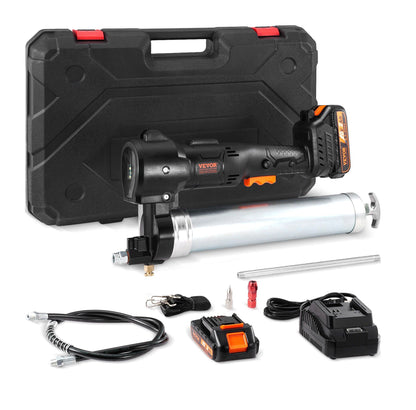 Electric Grease Gun: Cordless Battery Operated Grease Gun 20 Volt 2.0 Ah Battery Kit