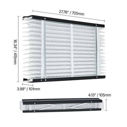 2 PACK Aprilaire 413 Filter Media Replacement for 2410 4400 MERV 13 HVAC Furnace