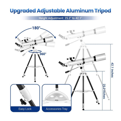 Professional Telescope 210X W/ Star Tracking APP for Beginner Adults