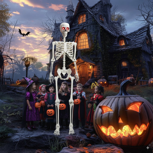 Giant 6 FT Halloween Skeleton Decoration