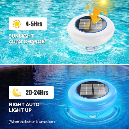 2-in-1 Solar Pool Ionizer with LED Light