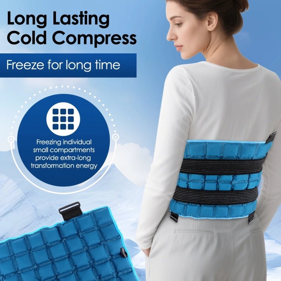 ThermaPad - 13x22 Inch Large Ice Pack for Back/Waist/Knee Reusable Cold/Hot Pad