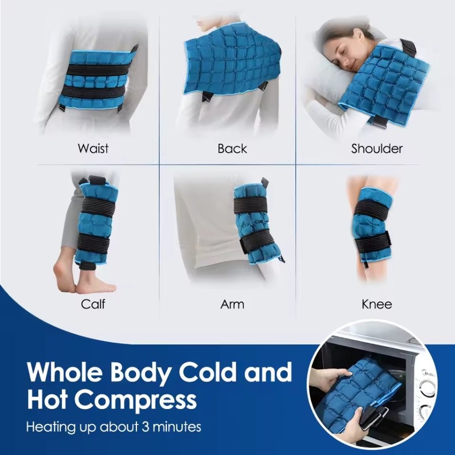 ThermaPad - 13x22 Inch Large Ice Pack for Back/Waist/Knee Reusable Cold/Hot Pad