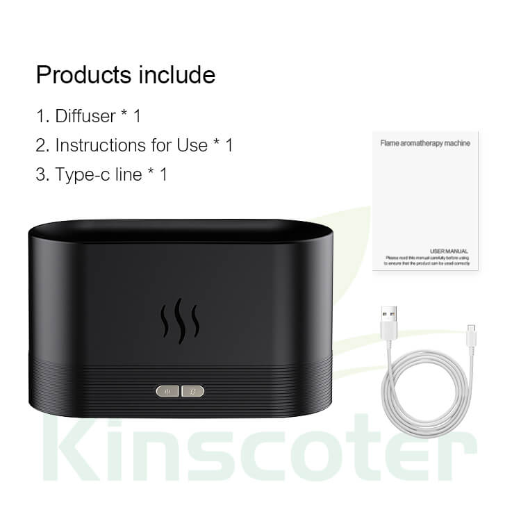 Flame Humidifier Essential Oil Diffuser : Electric Mini Car Fire Aroma Diffuser - SKINMOZ MARKET