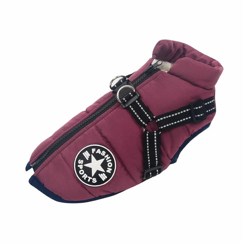 Dog Jacket - Waterproof Winter Jacket with Built-in Harness - SKINMOZ MARKET