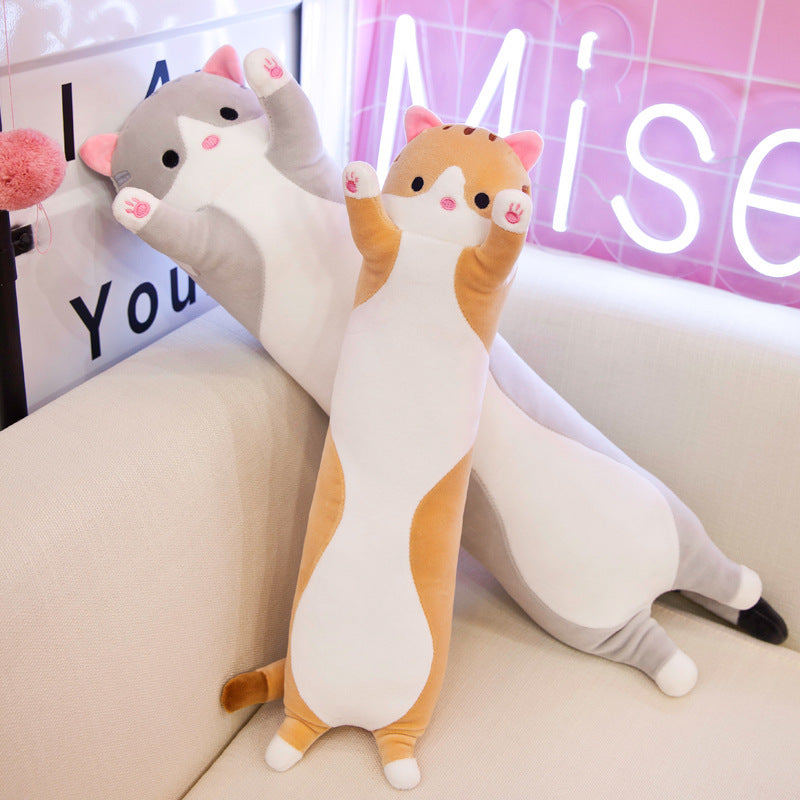 Long Cat Plush - Cat Plushie Body Pillow Stuffed Animal