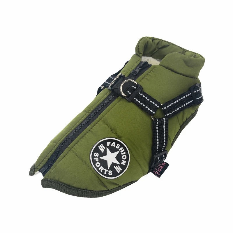 Dog Jacket - Waterproof Winter Jacket with Built-in Harness - SKINMOZ MARKET