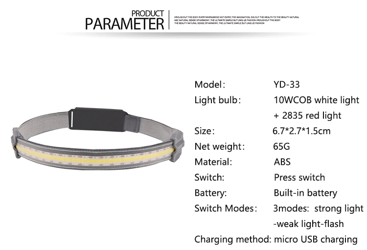 Led Lightweight Headlamp Rechargeable Flashlight - The Best Running Head Torch - SKINMOZ MARKET