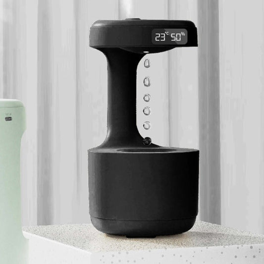 Anti Gravity Humidifier With Clock Water