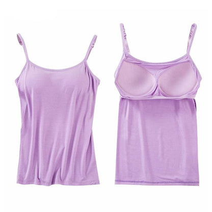 Tank Top With Built In Bra 2 IN 1