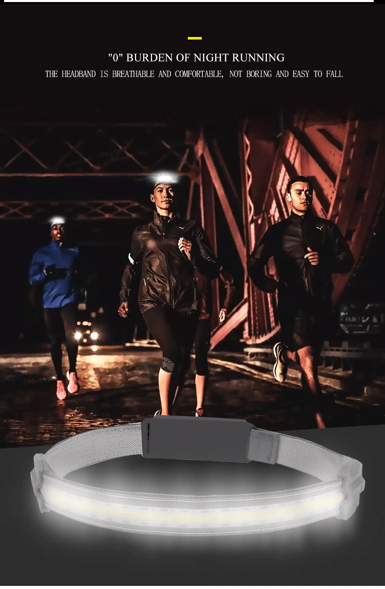 Led Lightweight Headlamp Rechargeable Flashlight - The Best Running Head Torch - SKINMOZ MARKET