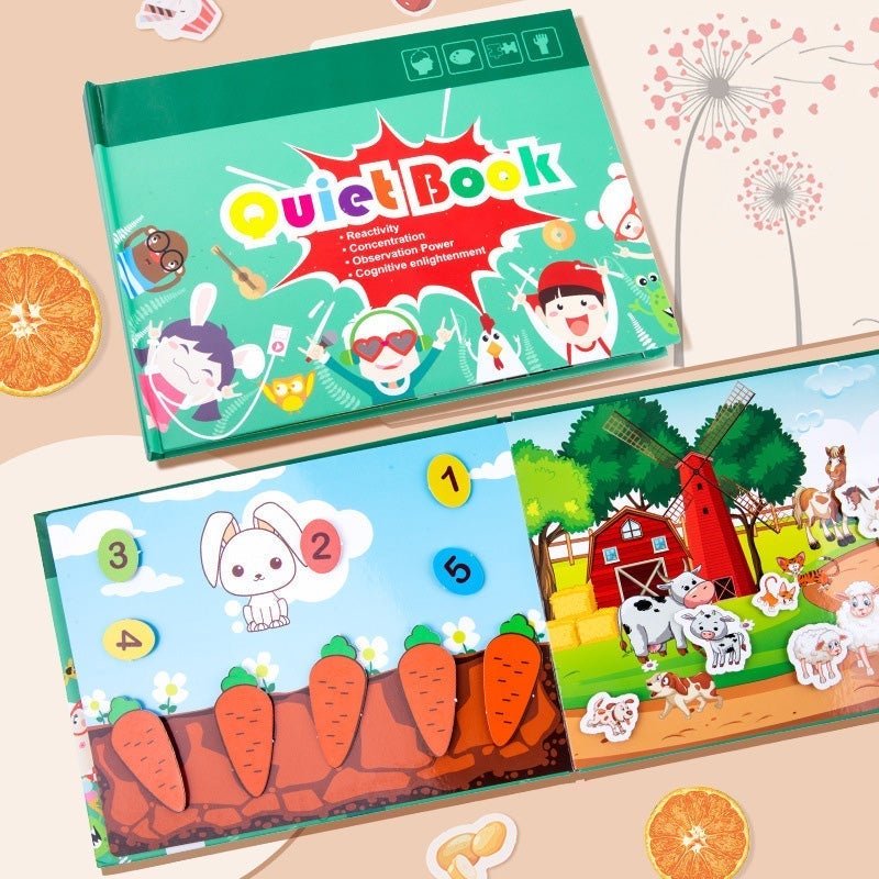 Busy Book For Kids: Montessori Educational Toys To Develop Learning Skills