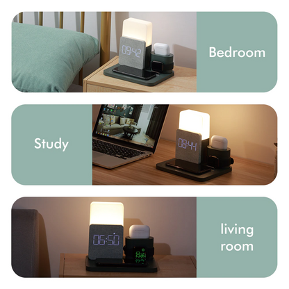 Alarm Clock With Wireless Charging: