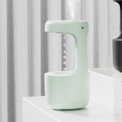 Anti Gravity Humidifier With Clock Water