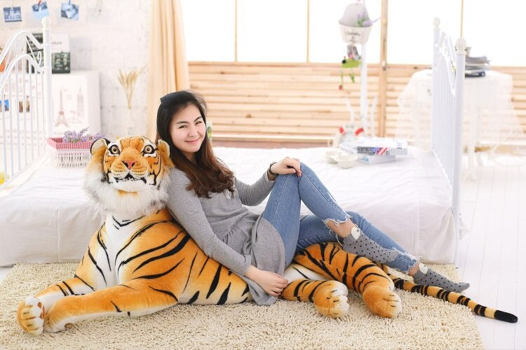 Tiger Pillow : King Plush, Stuffed Animal Toy, Leopard Bengal Exotic Wedding Gift - SKINMOZ MARKET