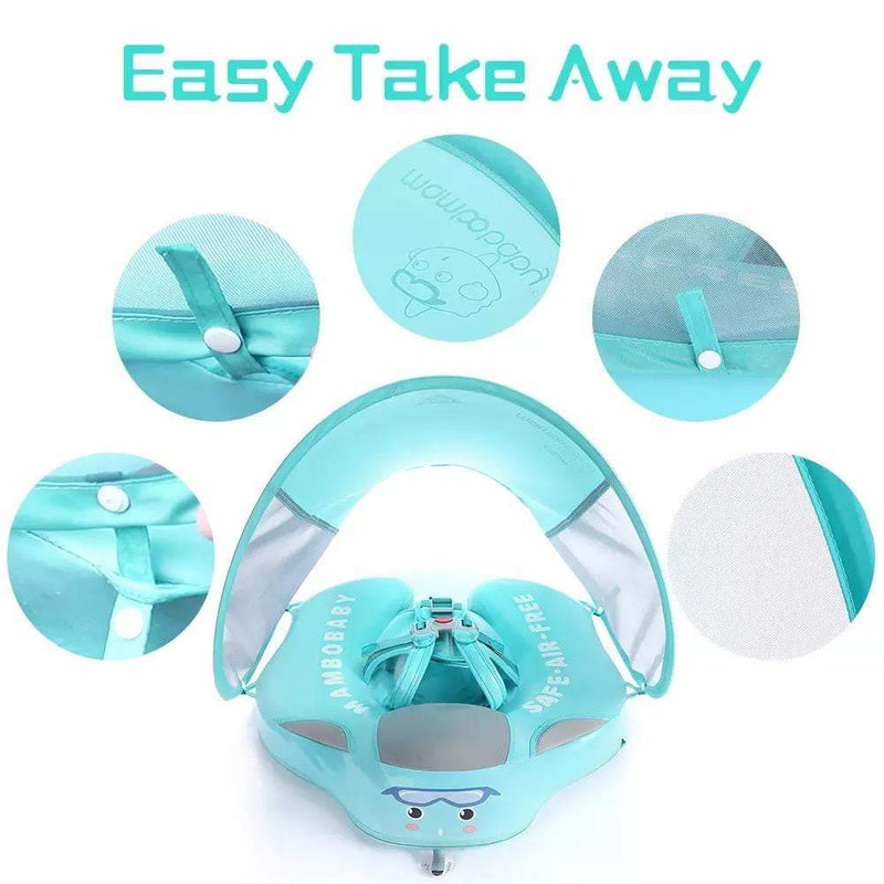 Baby Safety Float for Pool with Sunshade Canopy Infant And Toddler - SKINMOZ MARKET