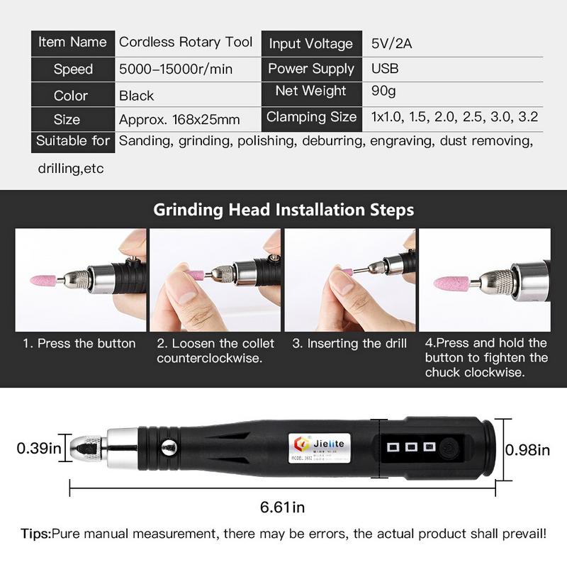 Electric Engraver Pen: Rechargeable USB Engraving Portable Pen