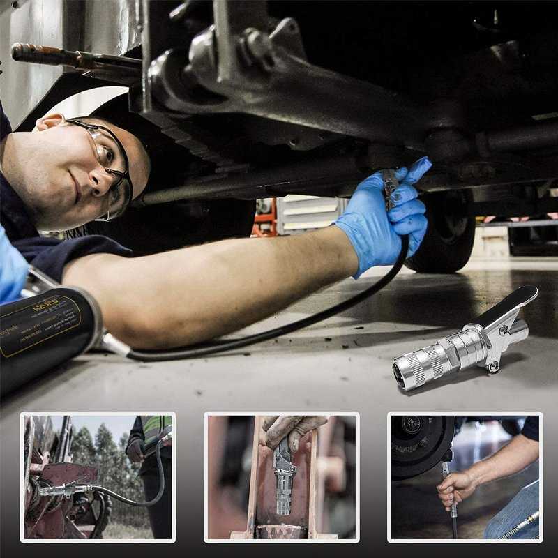 Grease Gun Coupler Tips Quick Lock: Grease Gun Fittings