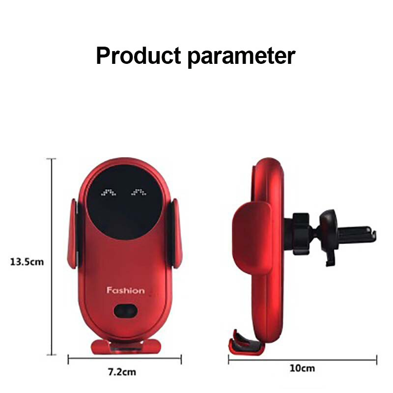 Car Wireless Phone Charger: Mini Robot Auto-Sensing Phone Holder Fast Charging - SKINMOZ MARKET