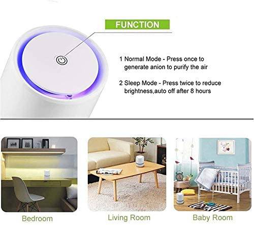 Air Purifier For Home With True HEPA Filter For Smoke Gray - SKINMOZ MARKET
