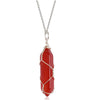 Carnelian Crystal Necklace Red Pendant - SKINMOZ MARKET