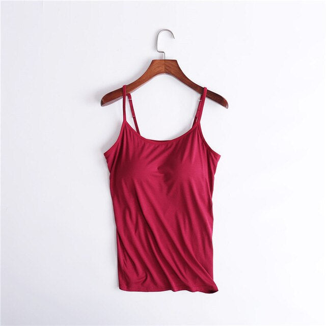 Tank Top With Built In Bra 2 IN 1