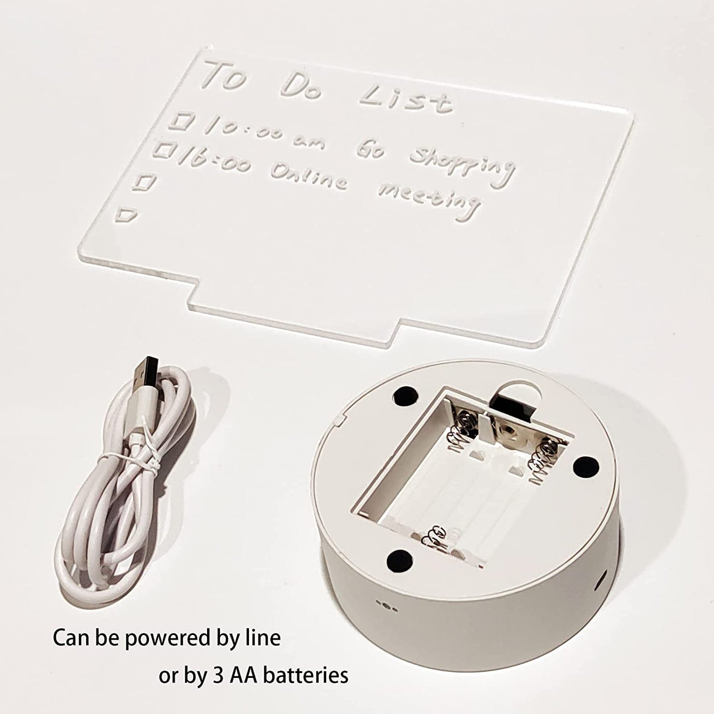 Note Board Led: Note Board Creative Led Night Light USB Message Board