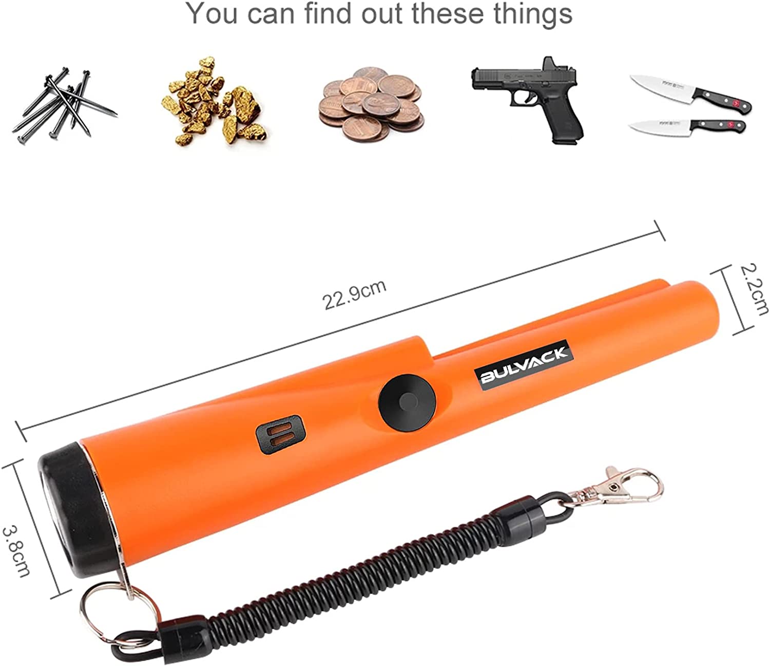 Metal Pointer Detecting : AT Pinpointing Waterproof With Belt And Holster - SKINMOZ MARKET