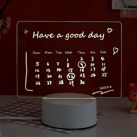 Note Board Led: Note Board Creative Led Night Light USB Message Board
