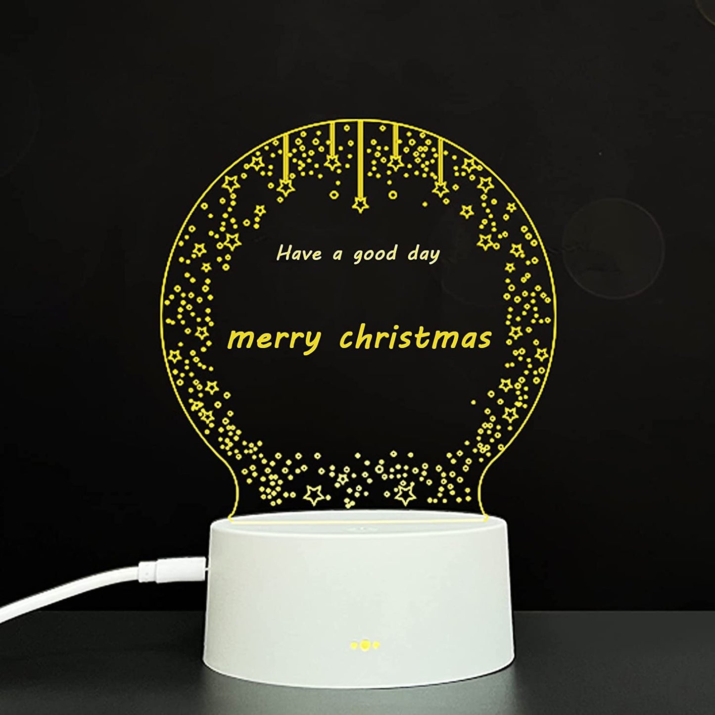 Note Board Led: Note Board Creative Led Night Light USB Message Board