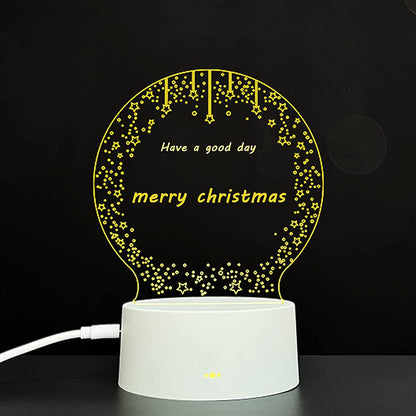 Note Board Led: Note Board Creative Led Night Light USB Message Board