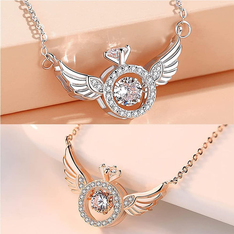 Necklace Angel Wings: Womens Wing Diamond Pendant Necklace