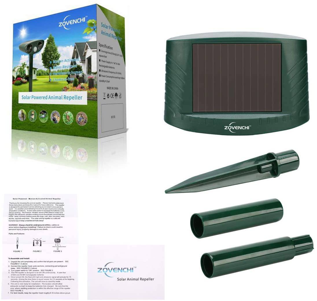 Solar Power Ultrasonic Animal Pest Repeller - SKINMOZ MARKET