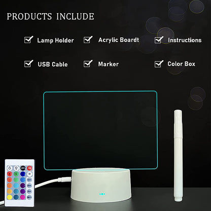 Note Board Led: Note Board Creative Led Night Light USB Message Board