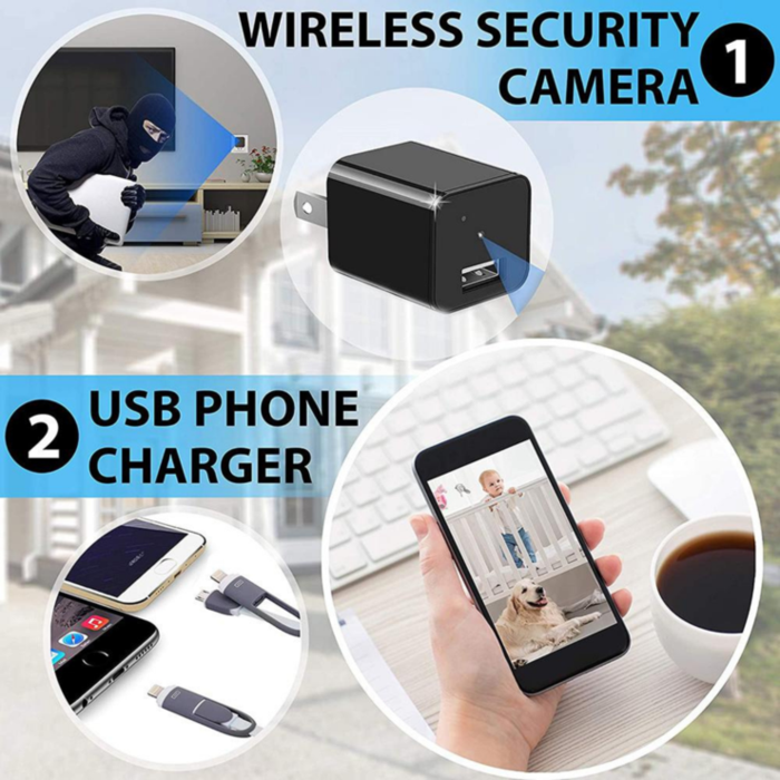 Phone Charger Camera : Smart Discreet USB Charger Security Camera - SKINMOZ MARKET
