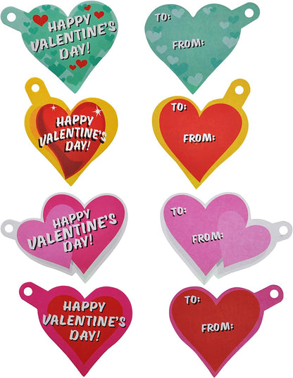 28 Pcs Wind-up Toys with Valentines Day Cards for Kids-Classroom Exchange Gifts