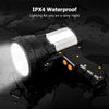 Super Bright flashlight Spotlight Handheld : 6000 Lumen LED rechargeable, 9600 mah - SKINMOZ MARKET