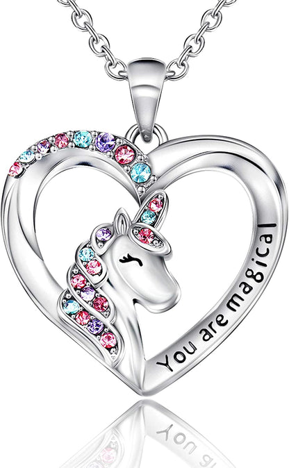 Unicorn Necklace for Women Girls: You Are Magical Necklace