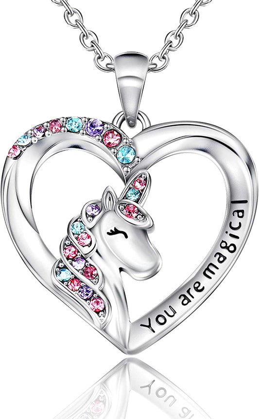 Unicorn Necklace for Women Girls: You Are Magical Necklace