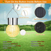 Load image into Gallery viewer, Solar Outdoor Hanging Lights - 12Pcs Solar Powered Glass Ball Lights Waterproof For Tree - SKINMOZ MARKET