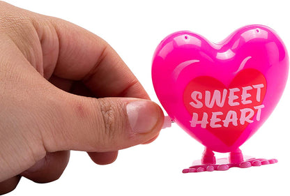 28 Pcs Wind-up Toys with Valentines Day Cards for Kids-Classroom Exchange Gifts