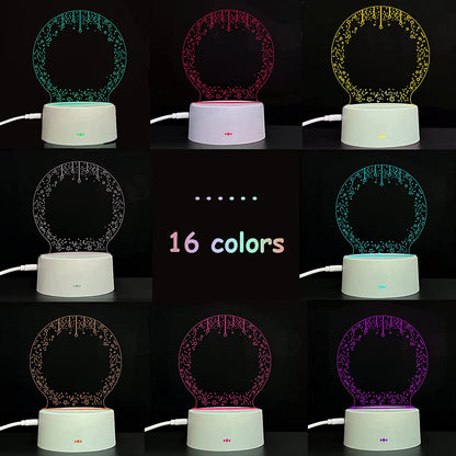 Note Board Led: Note Board Creative Led Night Light USB Message Board