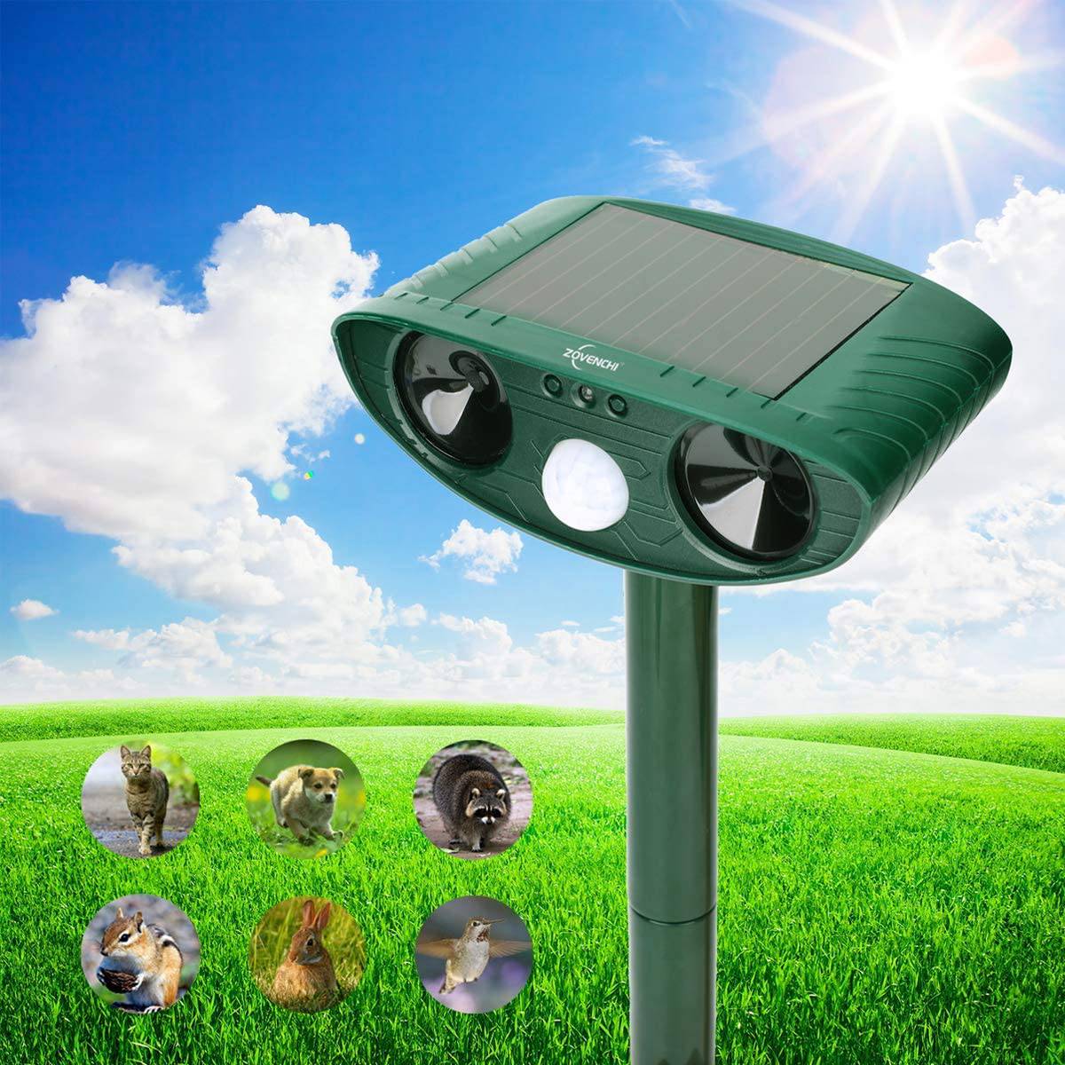 Solar Power Ultrasonic Animal Pest Repeller - SKINMOZ MARKET