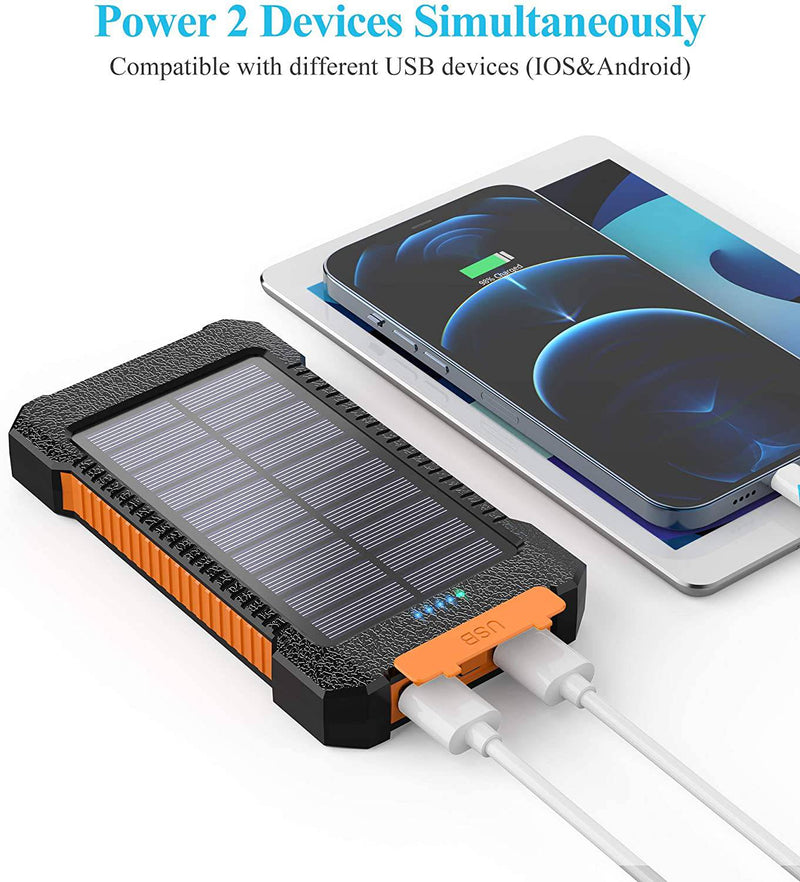 Solar Power Bank Portable 26800mAh Phone Charger - Fast Charging Battery - SKINMOZ MARKET