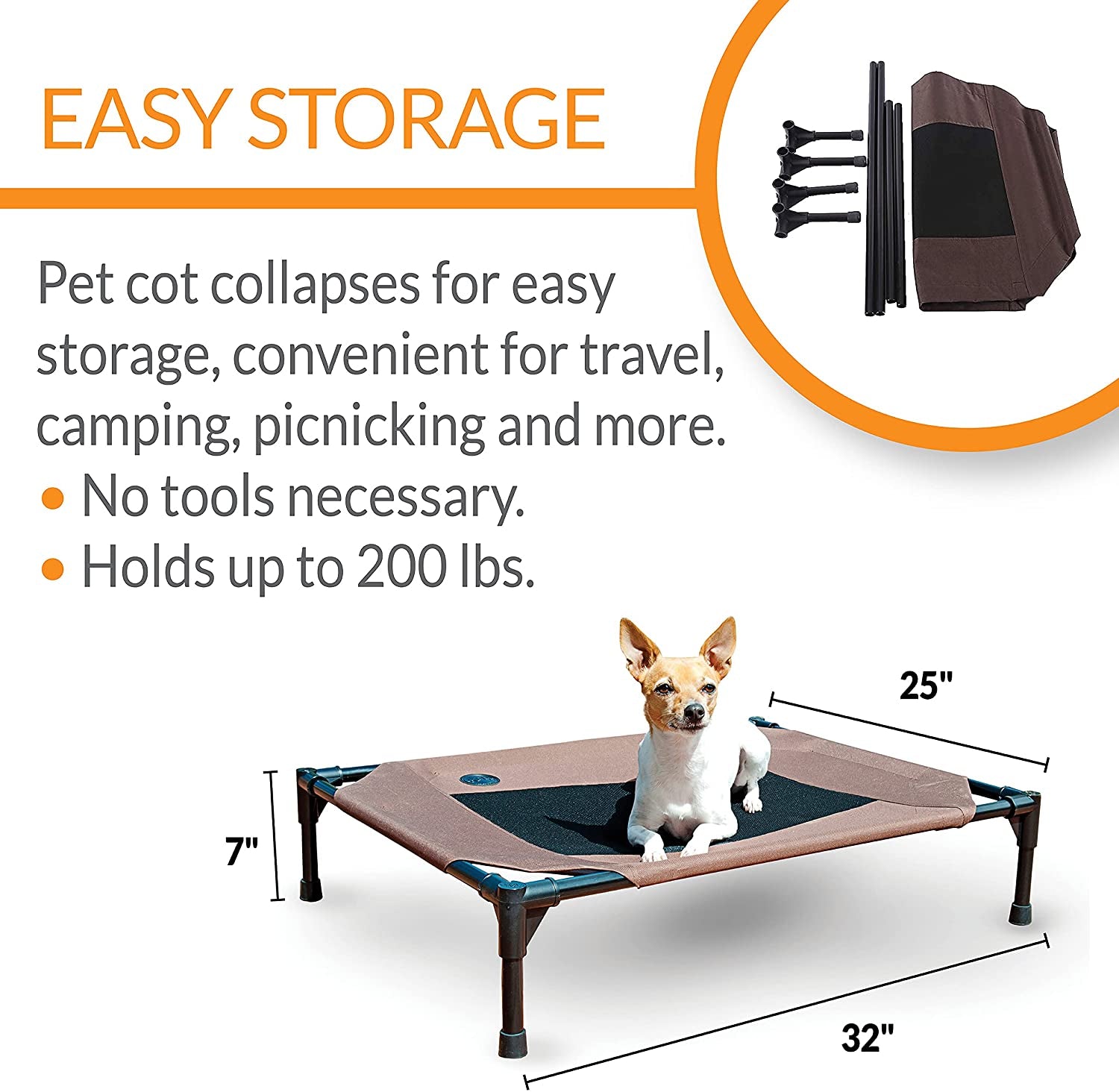Dog Cot Bed: Elevated Dog Bed Cot Large And Extra Large - SKINMOZ MARKET