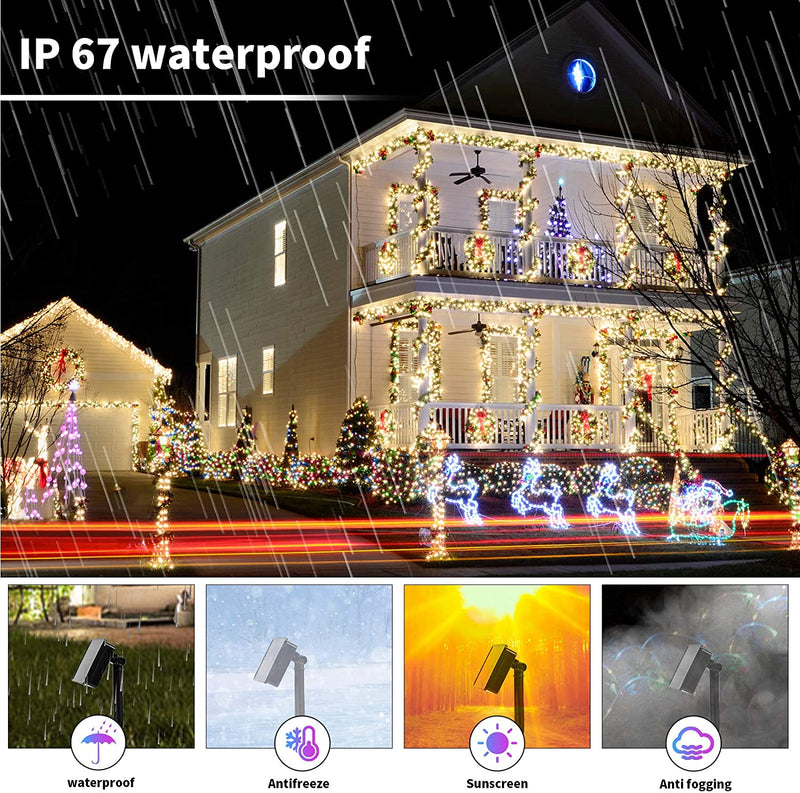 Solar Powered String Lights - Outdoor LED Rope Lights Copper Wire 72 ft/200 LEDs - SKINMOZ MARKET