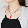 Carnelian Crystal Necklace Red Pendant - SKINMOZ MARKET