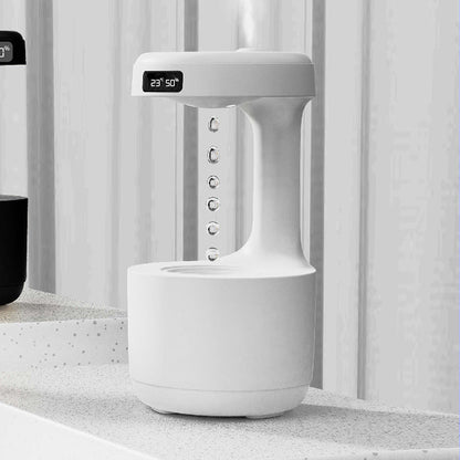 Anti Gravity Humidifier With Clock Water