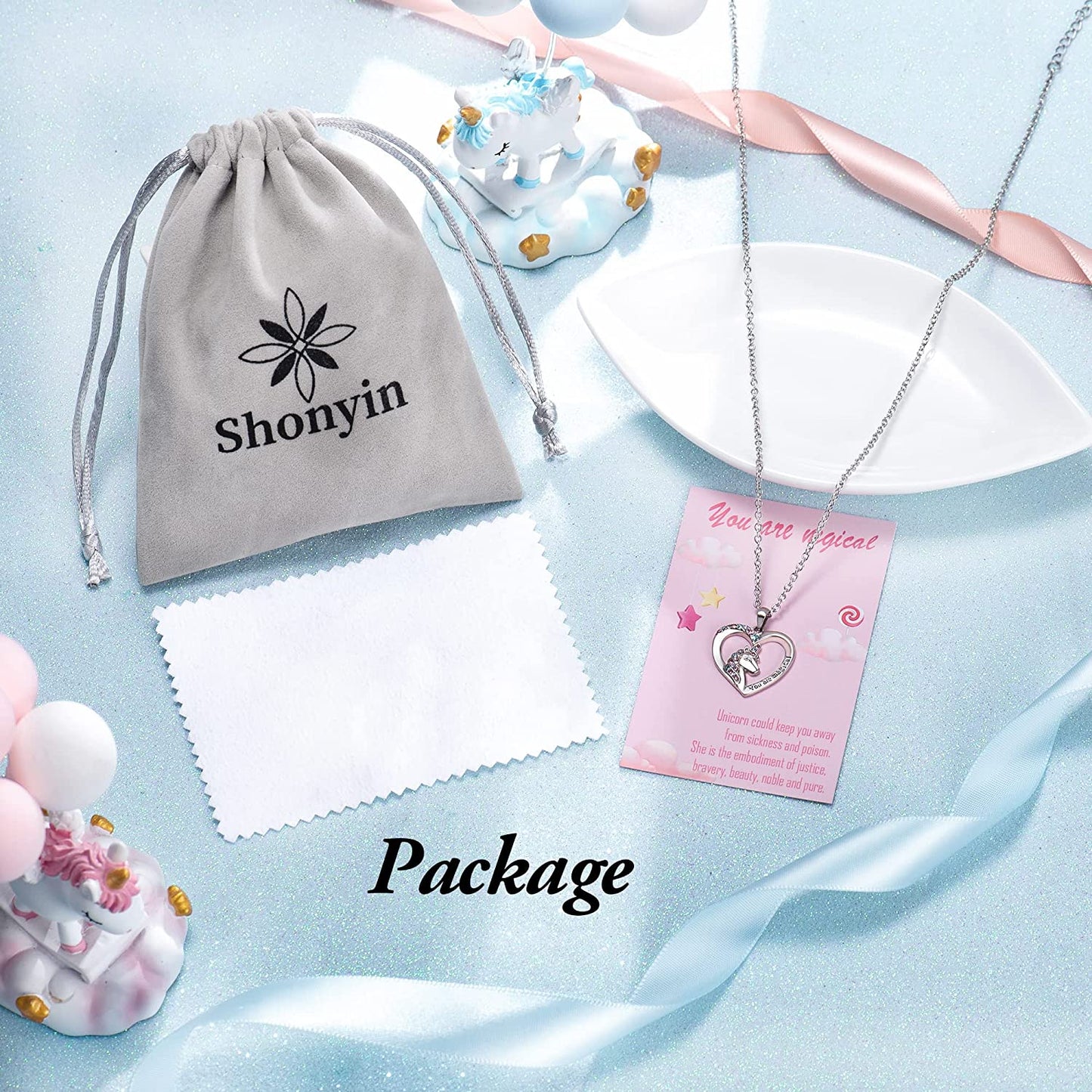 Unicorn Necklace for Women Girls: You Are Magical Necklace